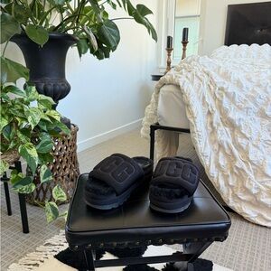 UGG Black Cozy Slide Slippers